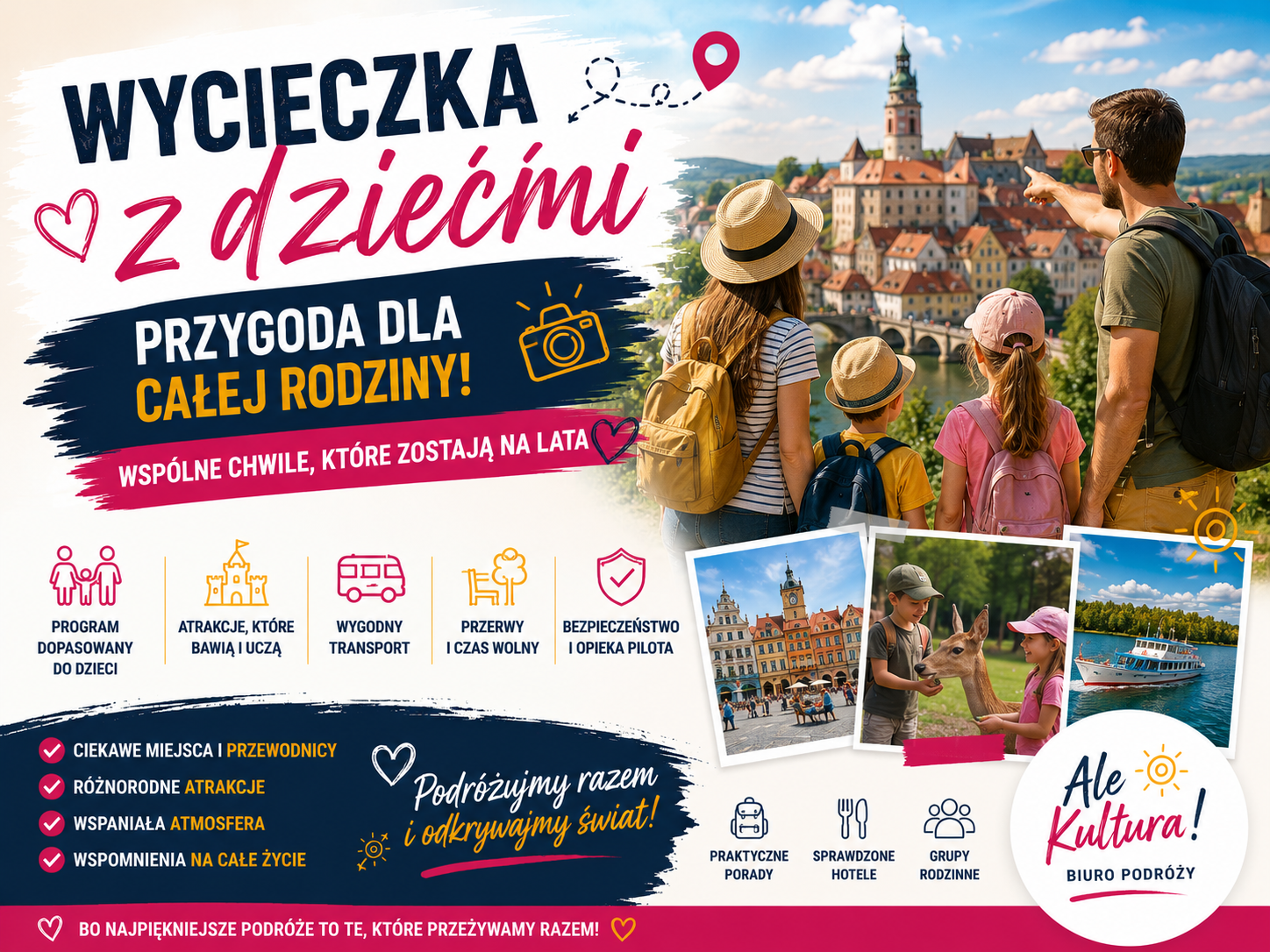 Wycieczka z dziećmi — jak wybrać wyjazd, który będzie przyjemnością dla całej rodziny?