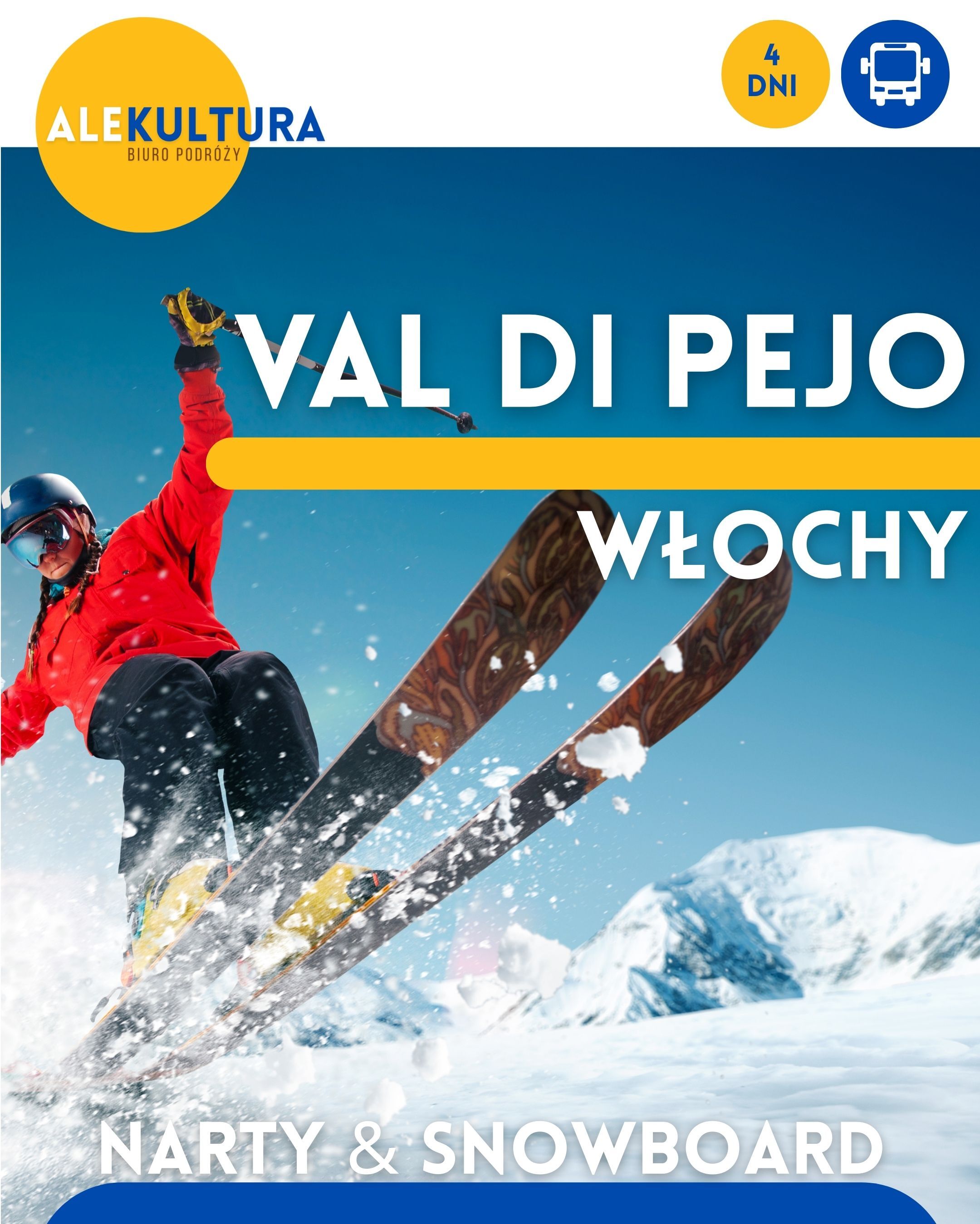 Wyjazd na narty i snowboard - Alpy włoskie - Val di Peio - dla aktywnych!