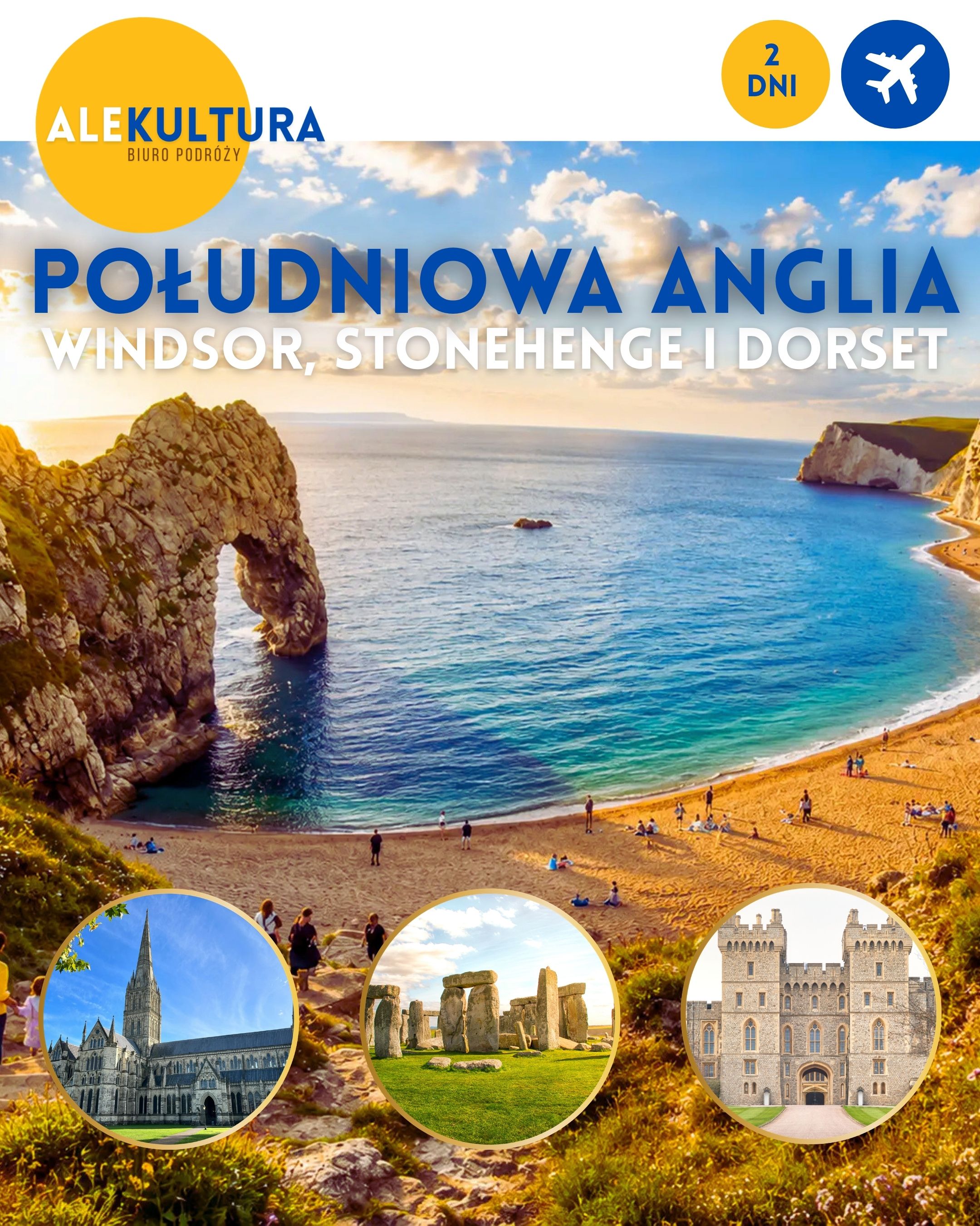Południowa Anglia i Wybrzeże Jurajskie - Windsor, Stonehenge i Dorset